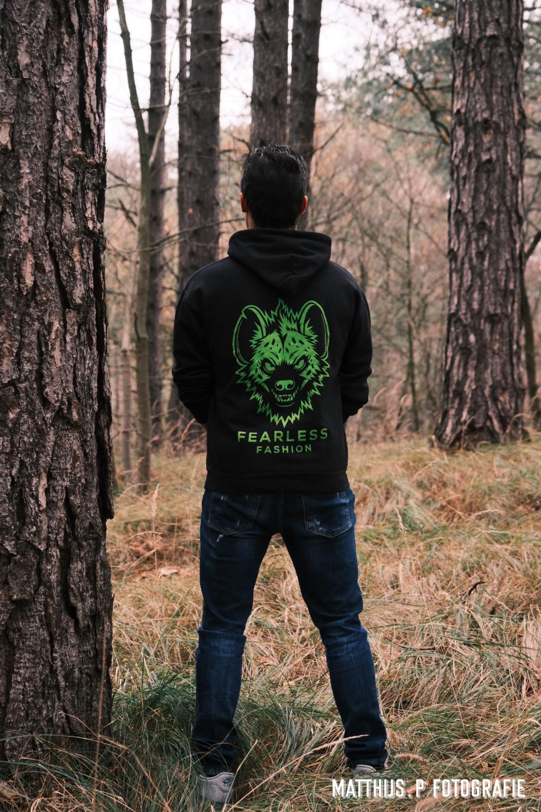 Hyena Hoodie zwart - Afbeelding 2