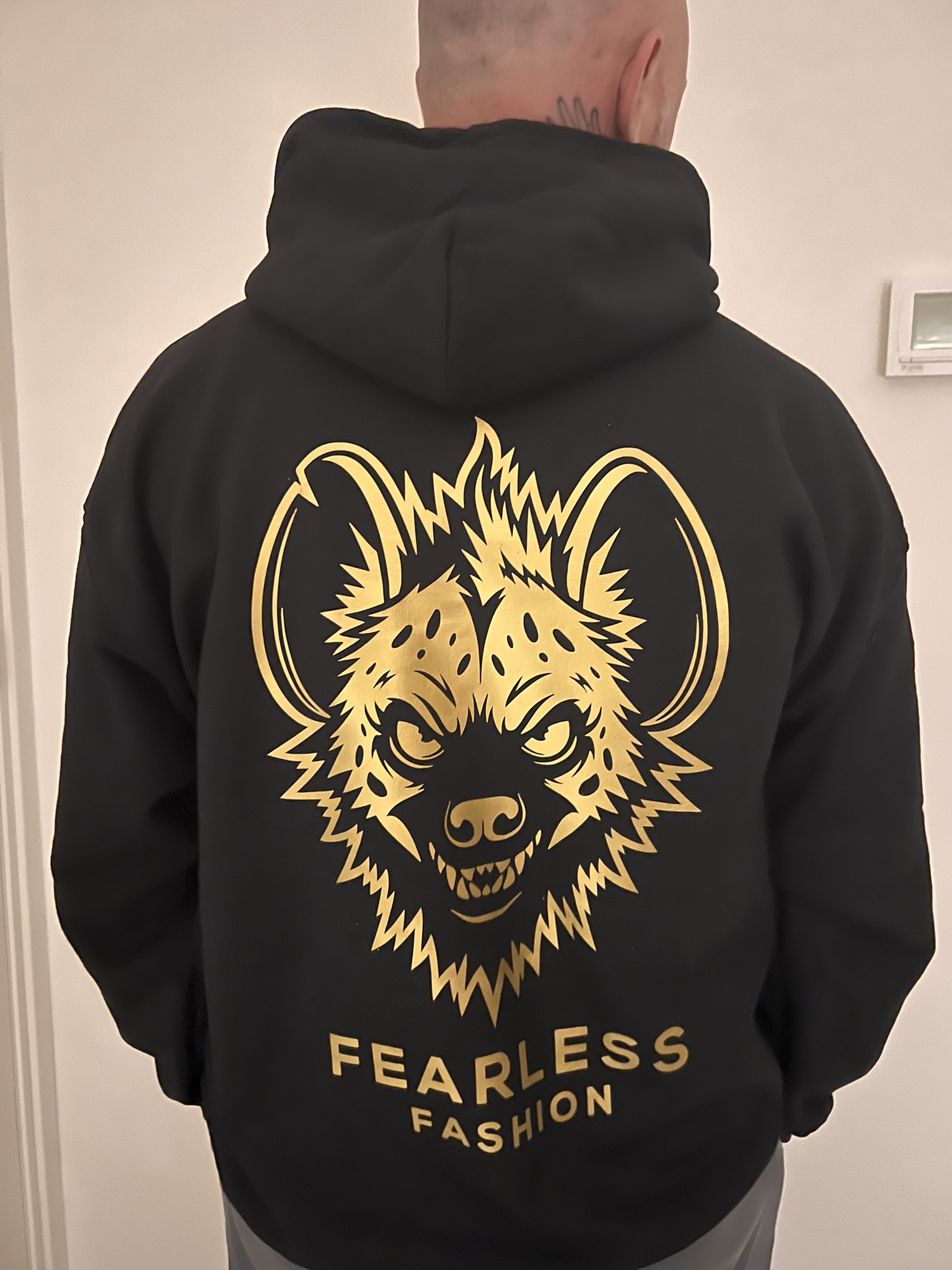 Hyena Hoodie zwart - Afbeelding 3